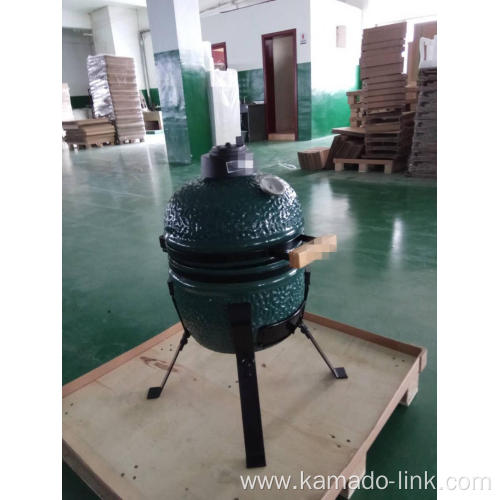 13inch mini kamado bbq grill green color